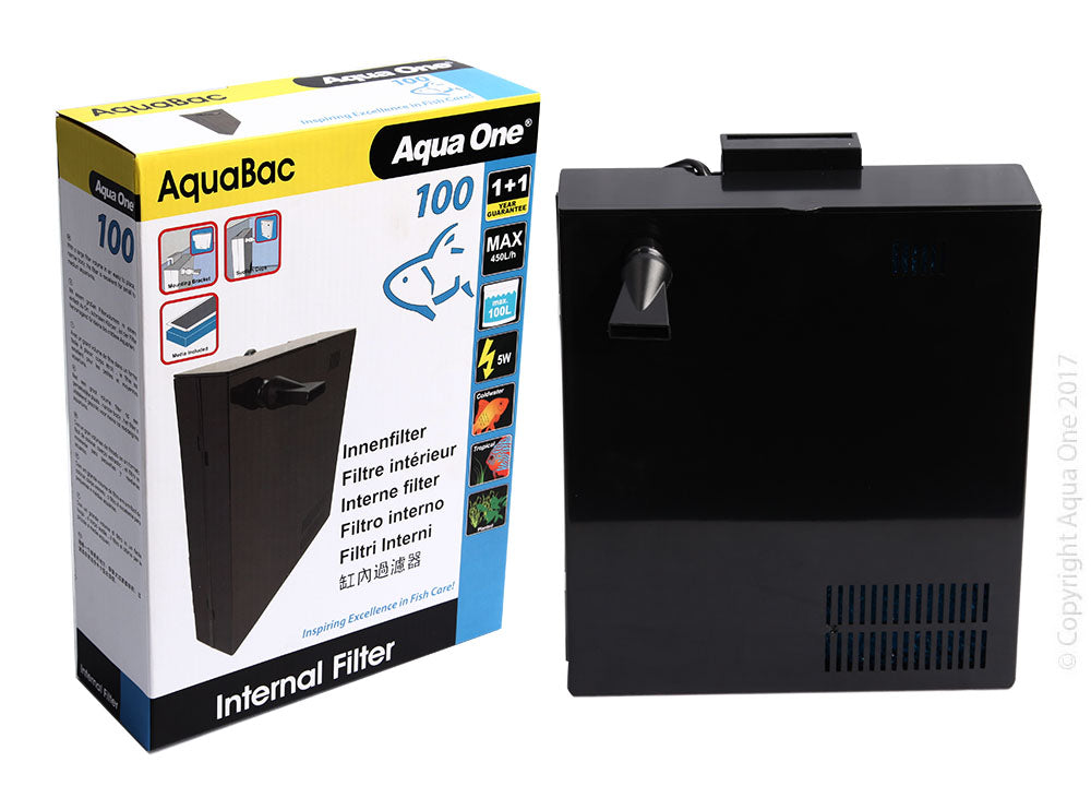 Aqua One AquaBac 100 Internal Back Filter 450/hr