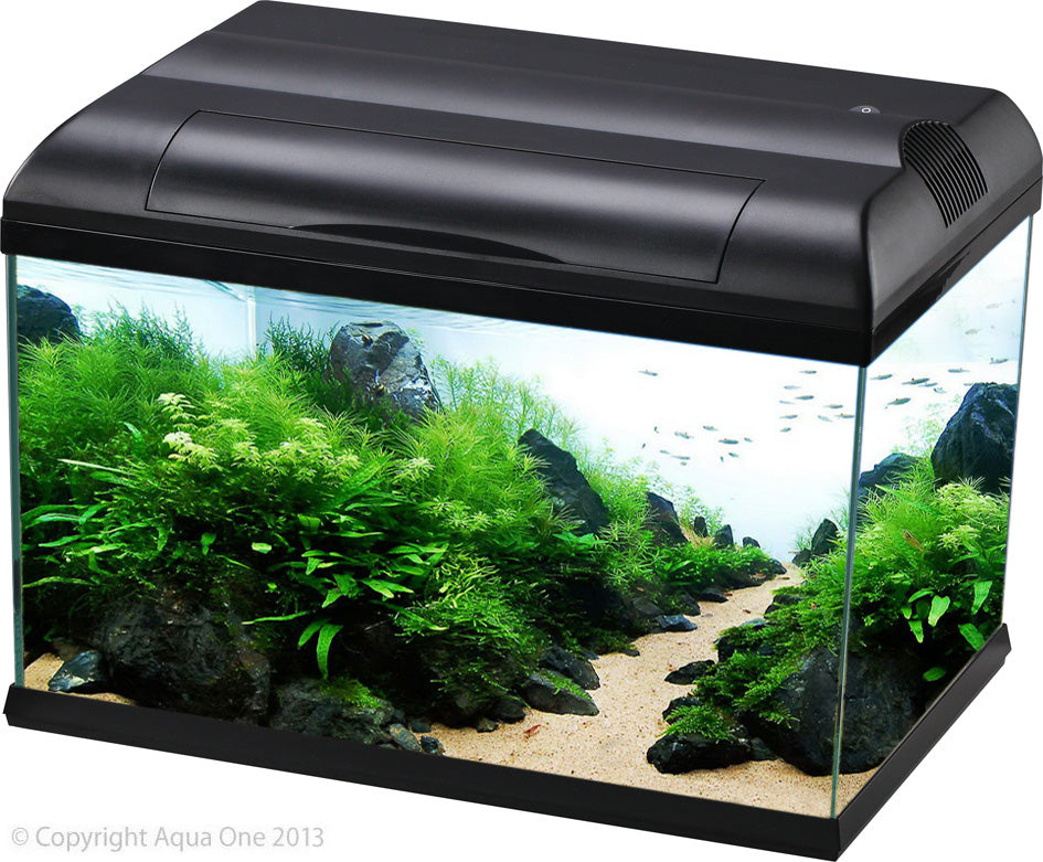 Aqua One EcoStyle 47 Rectangular Aquarium (black) 38L