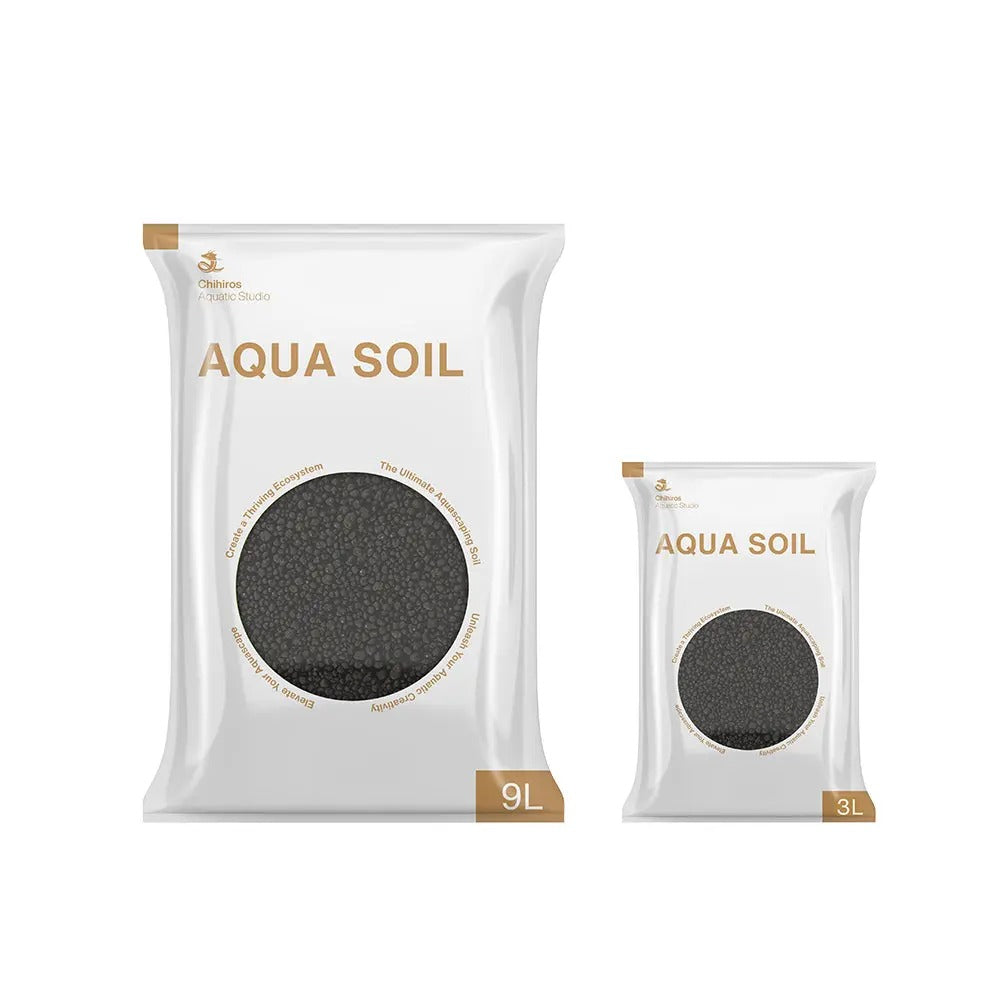 Two packages of Aqua Soil on a white background