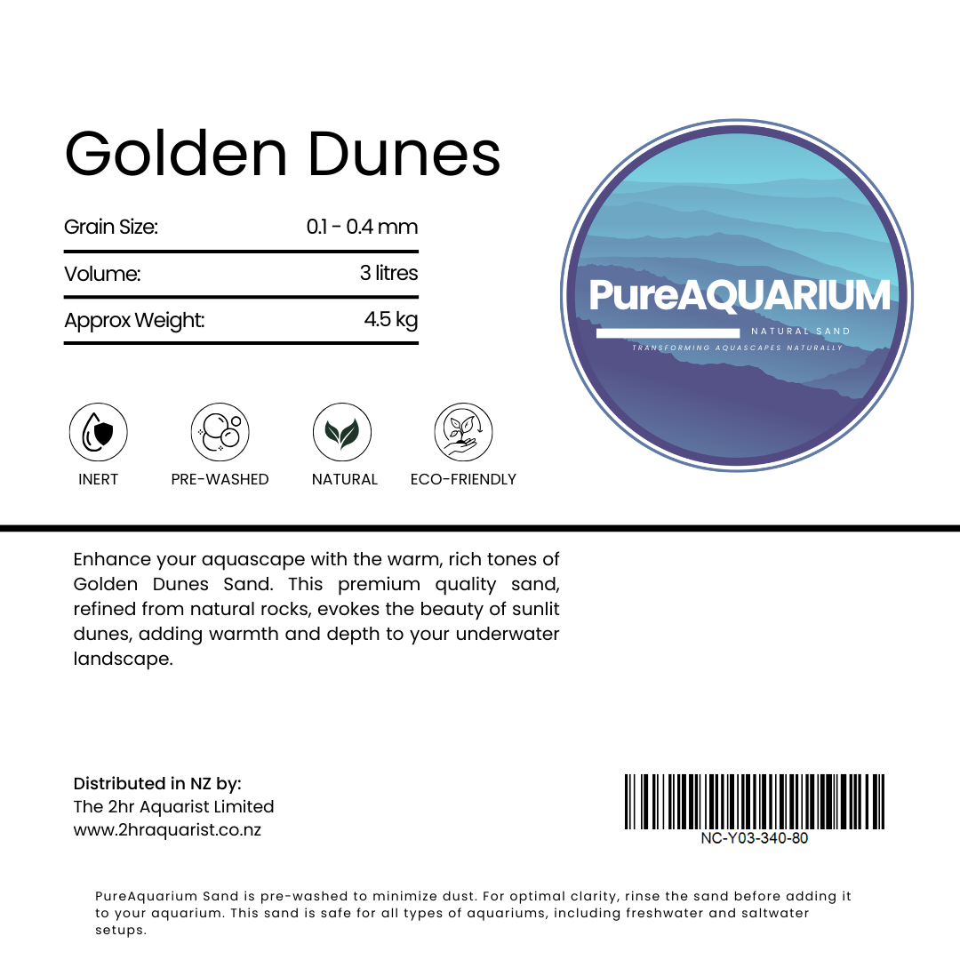 PureAquarium Sand – Golden Dunes