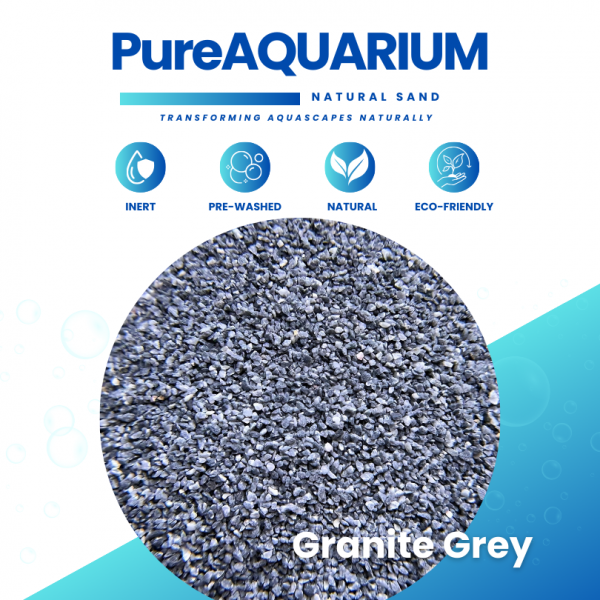 PureAquarium Sand – Granite Grey