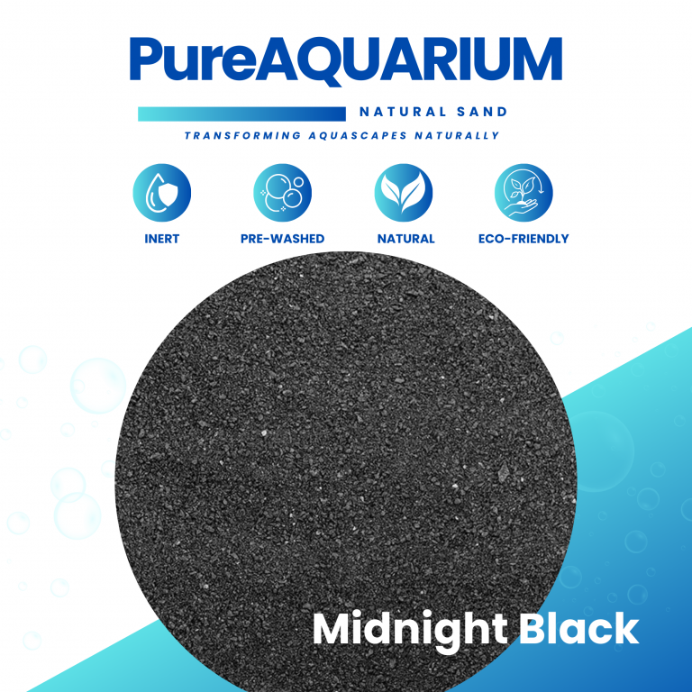 PureAquarium Natural Sand – Midnight Black