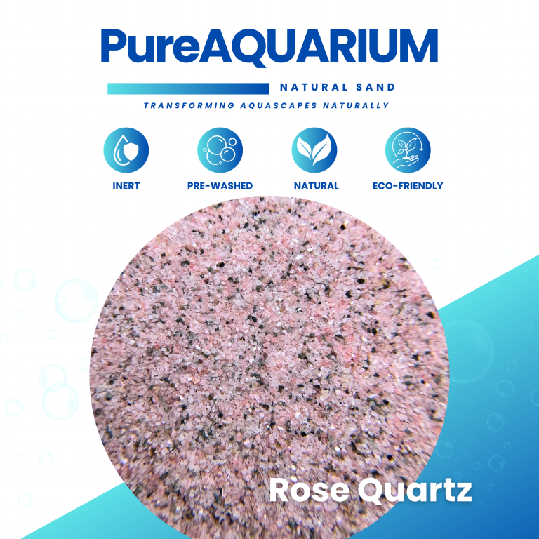 PureAquarium Natural Sand – Rose Quartz