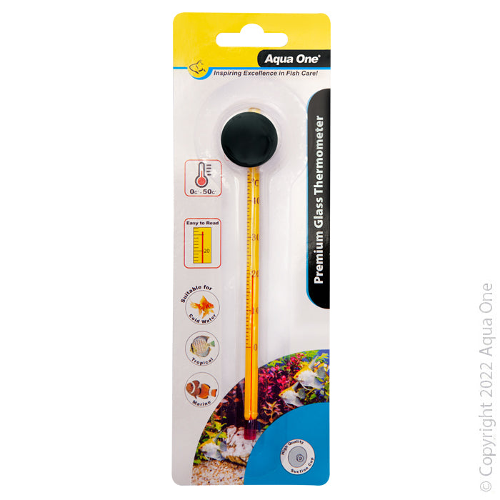 Aqua One Glass Premium Thermometer 15cm