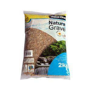 Aqua One Gravel - Natural Gold Mix 2kg