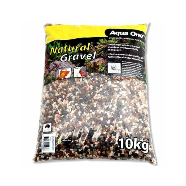 Aqua One Natural Gravel Australian Multi Brown 4-6mm Mix