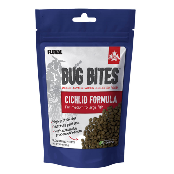 Fluval Bug Bites Cichlid Formula 100gr Medium to Large Fish