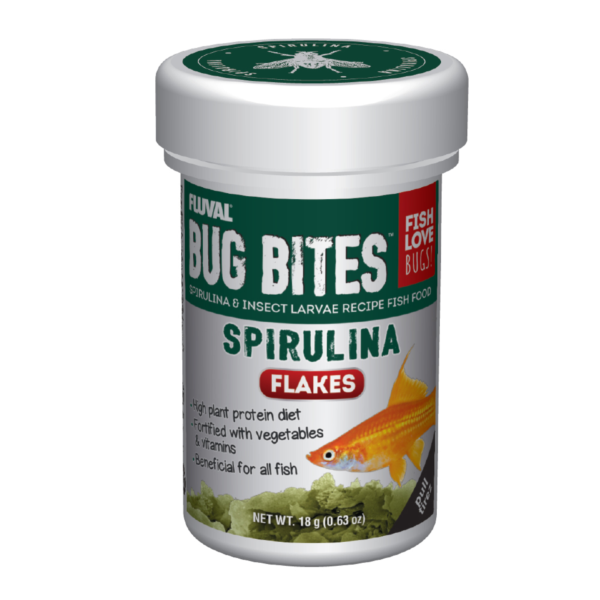 Fluval Bug Bites Spirulina Flakes 18g