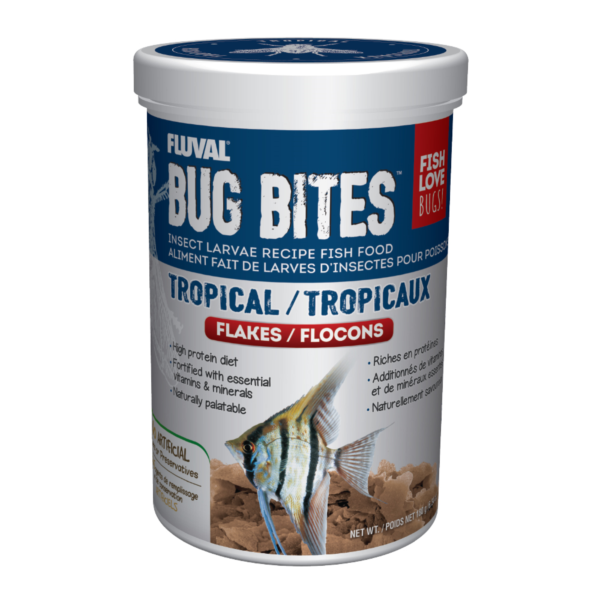 Fluval Bug Bites Tropical Flakes 180gr