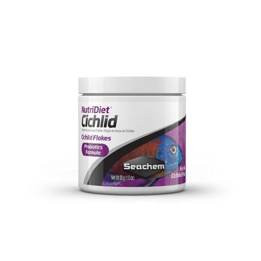 Seachem NutriDiet Cichlid Flakes w/Probiotics 30g