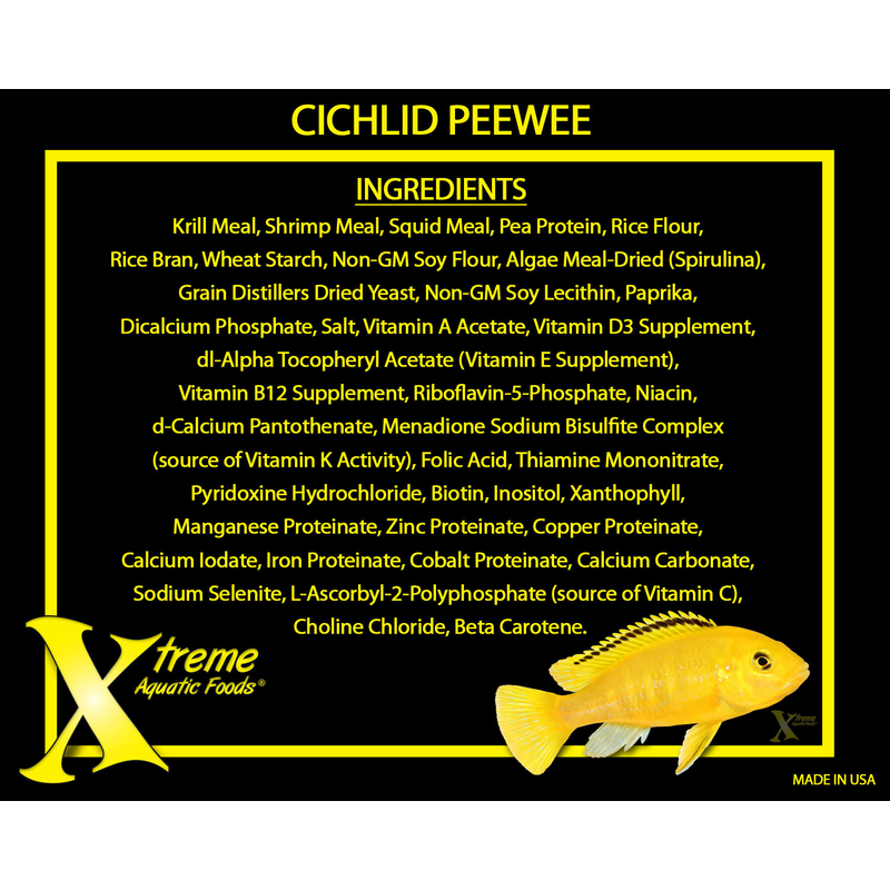 Xtreme Cichlid Peewee 1.5mm Pellet