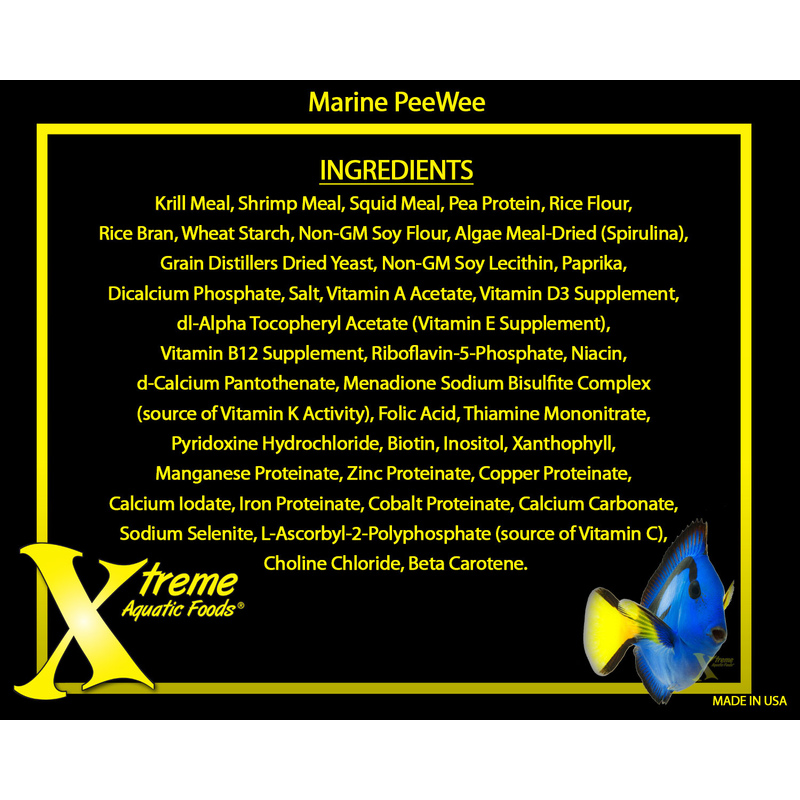 Xtreme Marine Peewee 1.5mm Pellet