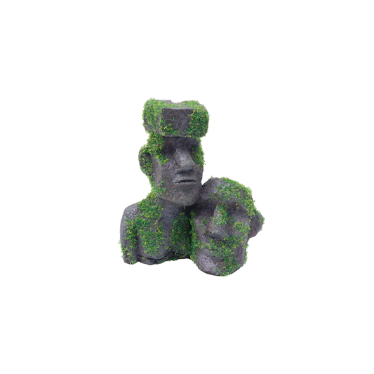 Twin Easter Island Statues with Moss