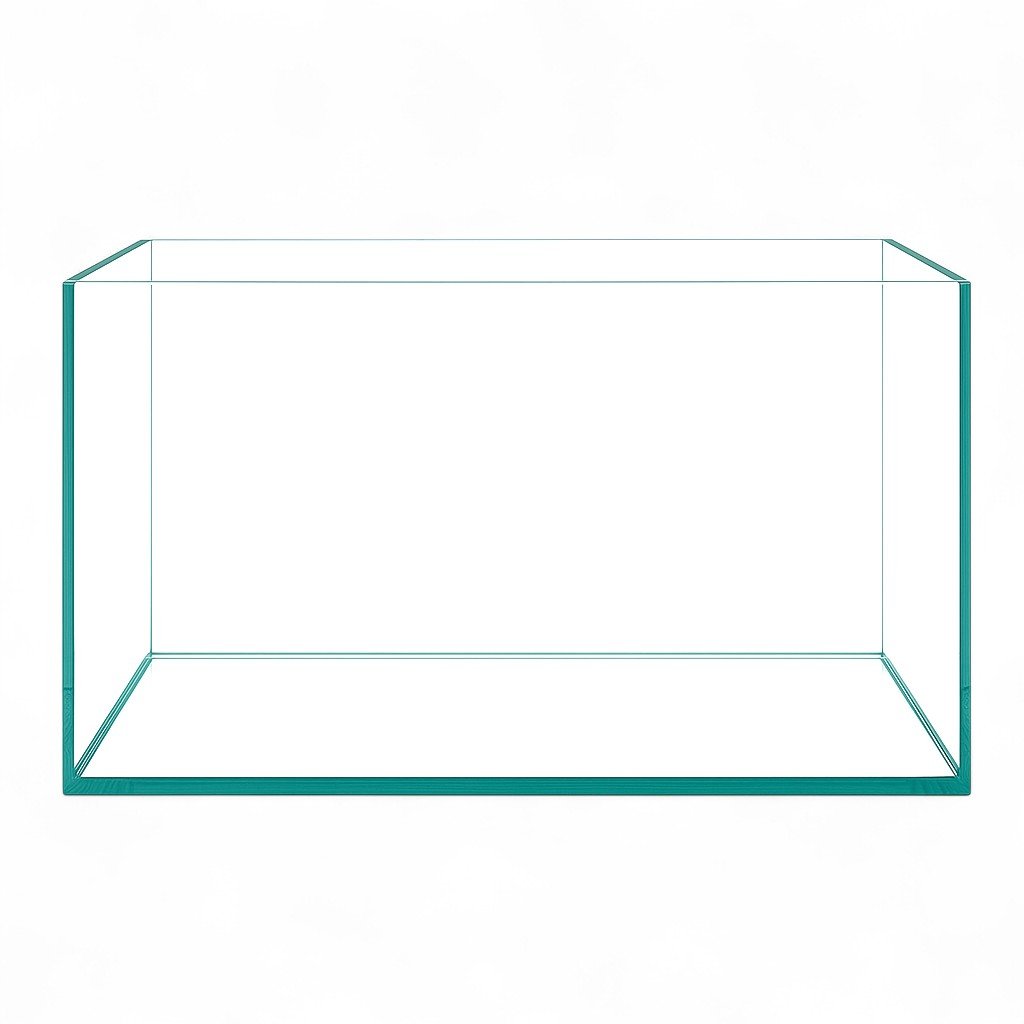 Aquascaping Essentials Ultra Clear Rimless Aquarium – 96L (60x40x40cm, 8mm Glass)