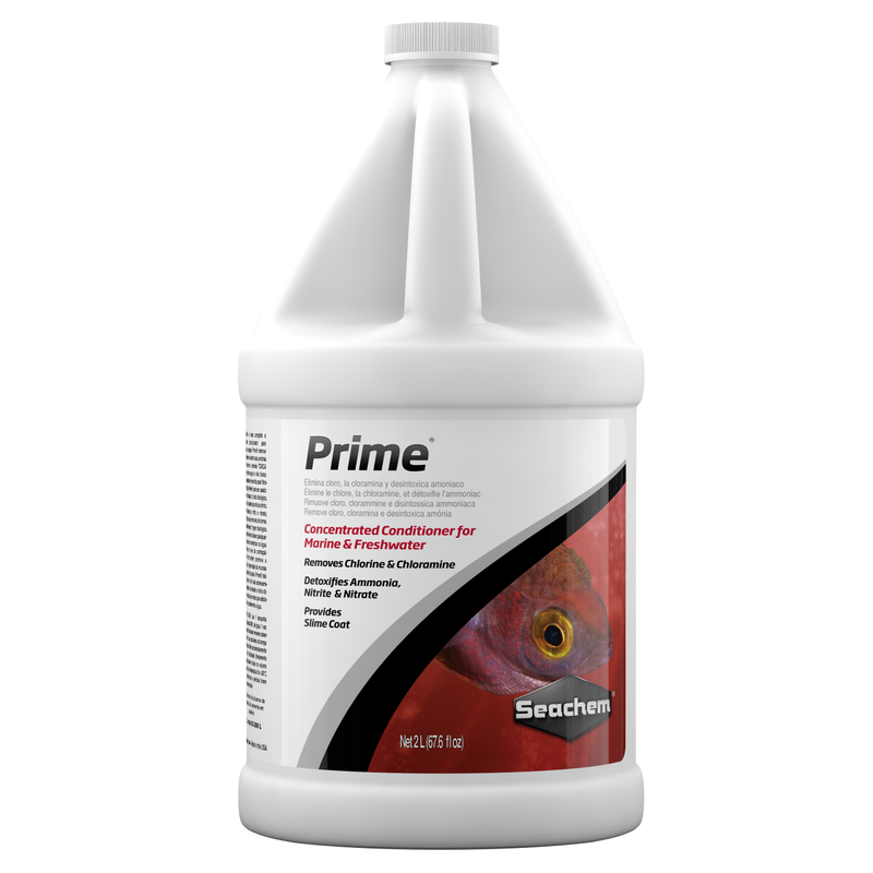 Seachem Prime 2 litre aquarium water conditioner bottle