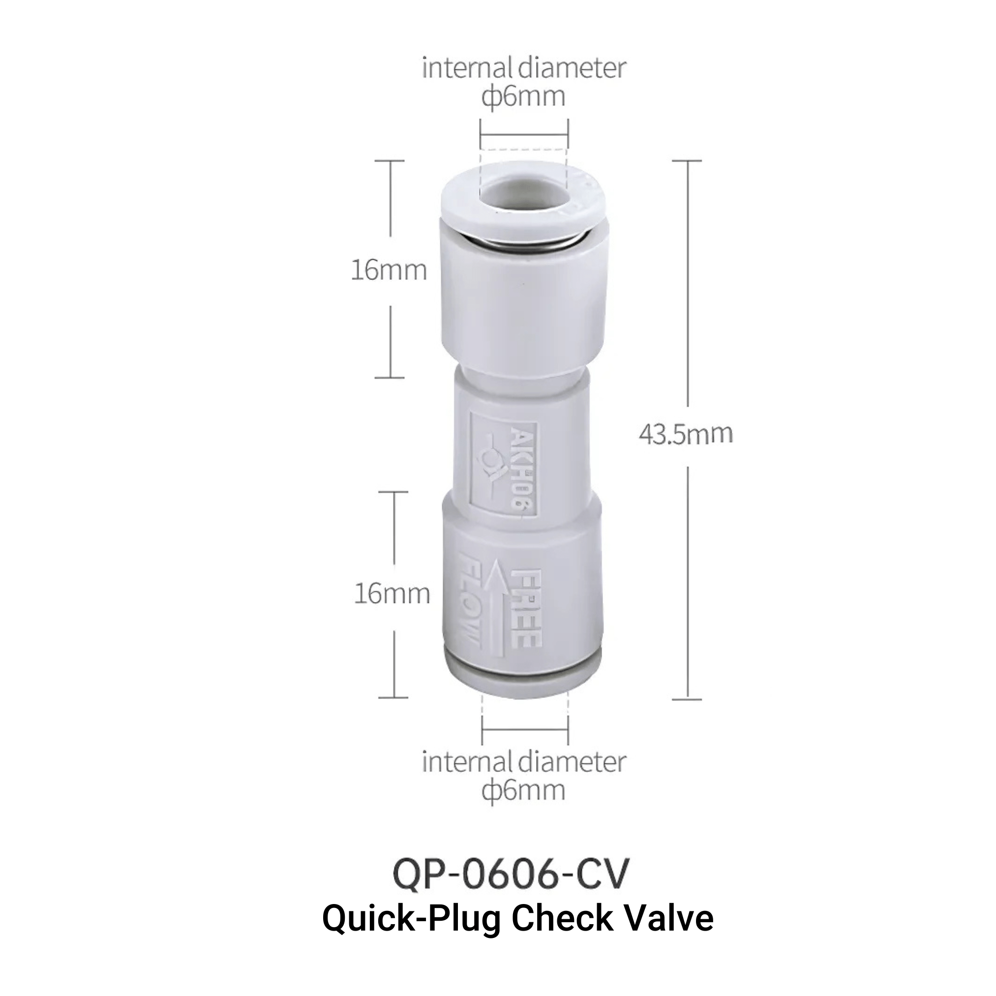 Week Aqua Quick-Plug Check Valve
