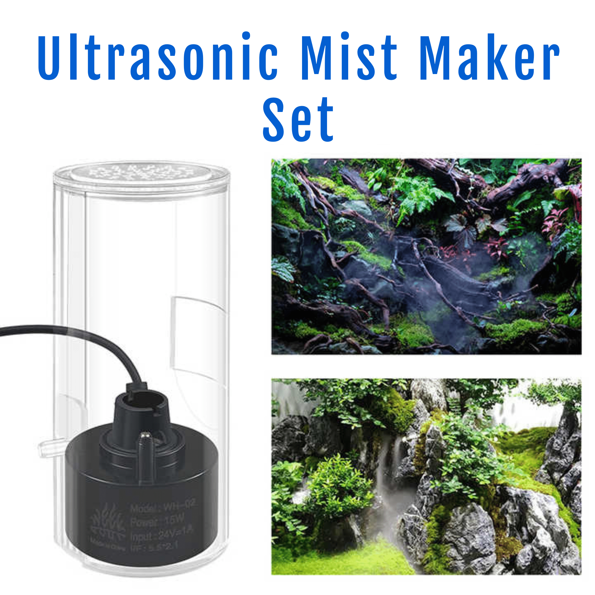 Week Aqua Ultrasonic Mister & Humidifier Set